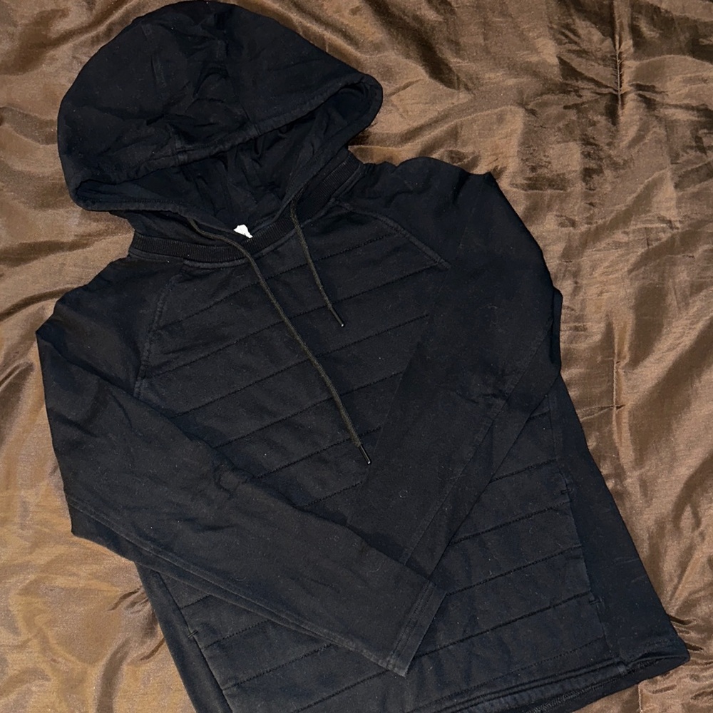 ZYIA Black Quilted Hoodie